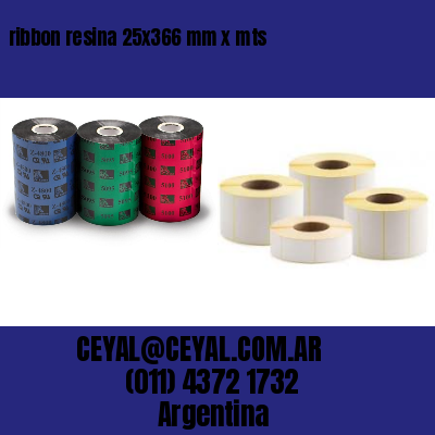 ribbon resina 25×366 mm x mts