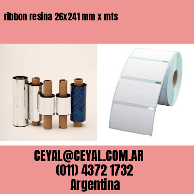 ribbon resina 26×241 mm x mts