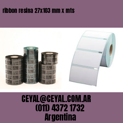 ribbon resina 27×103 mm x mts