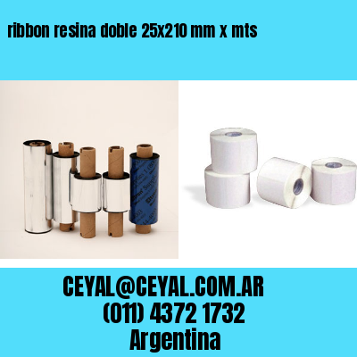 ribbon resina doble 25×210 mm x mts