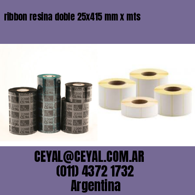 ribbon resina doble 25×415 mm x mts