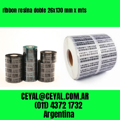 ribbon resina doble 26×130 mm x mts