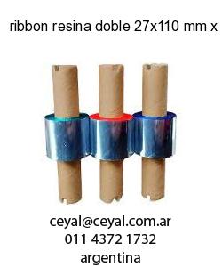 ribbon resina doble 27x110 mm x mts