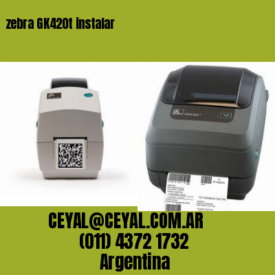 zebra GK420t instalar