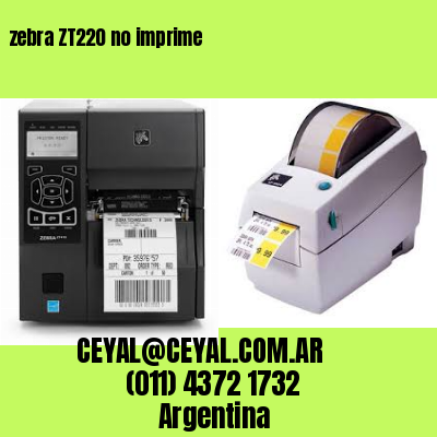 zebra ZT220 no imprime