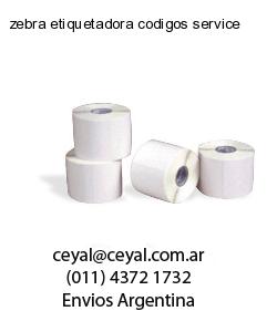 zebra etiquetadora codigos service
