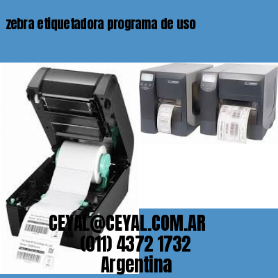 zebra etiquetadora programa de uso