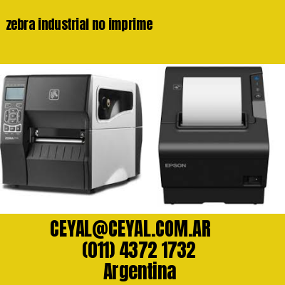 zebra industrial no imprime