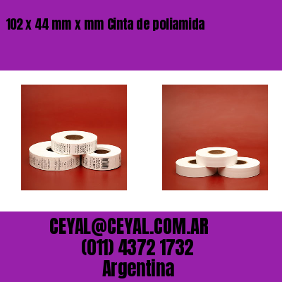 102 x 44 mm x mm Cinta de poliamida