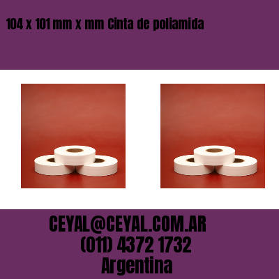 104 x 101 mm x mm Cinta de poliamida