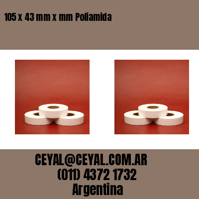 105 x 43 mm x mm Poliamida