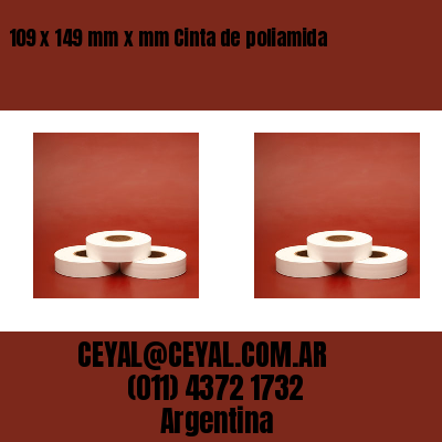 109 x 149 mm x mm Cinta de poliamida