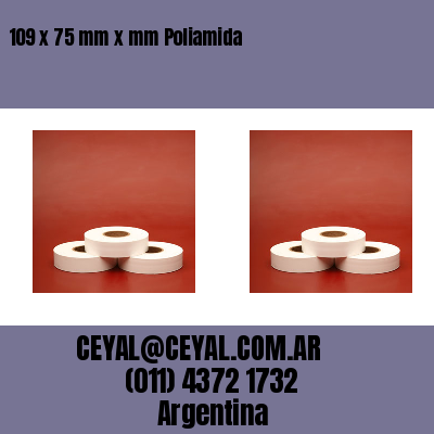 109 x 75 mm x mm Poliamida