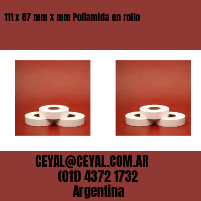 111 x 87 mm x mm Poliamida en rollo