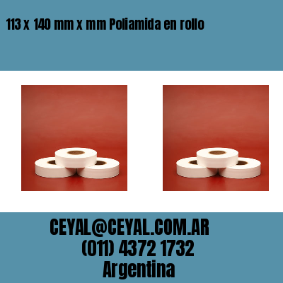 113 x 140 mm x mm Poliamida en rollo