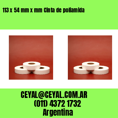 113 x 54 mm x mm Cinta de poliamida