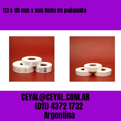 113 x 85 mm x mm Rollo de poliamida