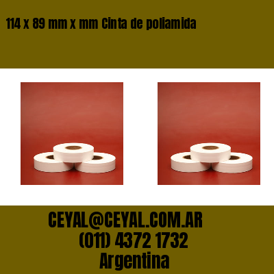 114 x 89 mm x mm Cinta de poliamida