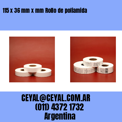 115 x 36 mm x mm Rollo de poliamida