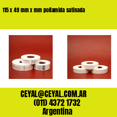 115 x 49 mm x mm poliamida satinada