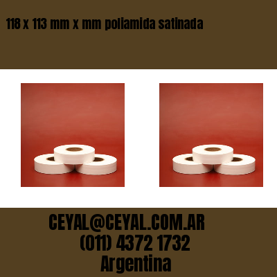 118 x 113 mm x mm poliamida satinada