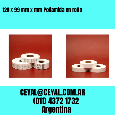 120 x 99 mm x mm Poliamida en rollo