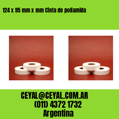 124 x 95 mm x mm Cinta de poliamida