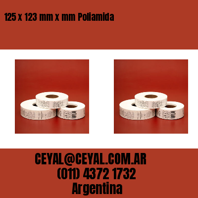 125 x 123 mm x mm Poliamida