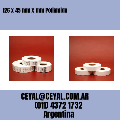 126 x 45 mm x mm Poliamida