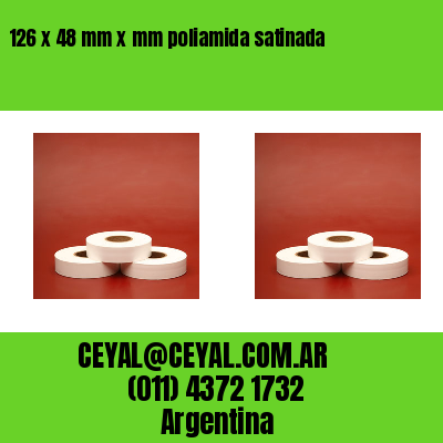 126 x 48 mm x mm poliamida satinada