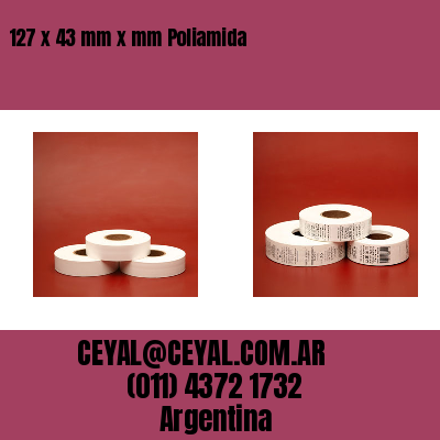 127 x 43 mm x mm Poliamida