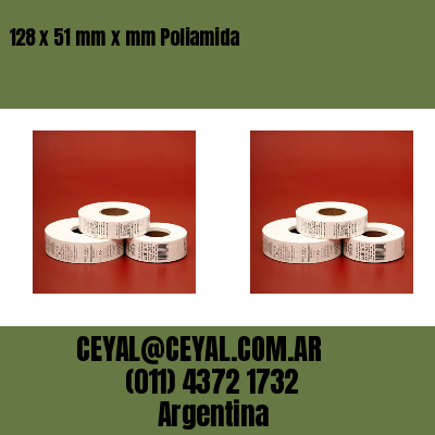 128 x 51 mm x mm Poliamida