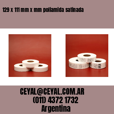 129 x 111 mm x mm poliamida satinada