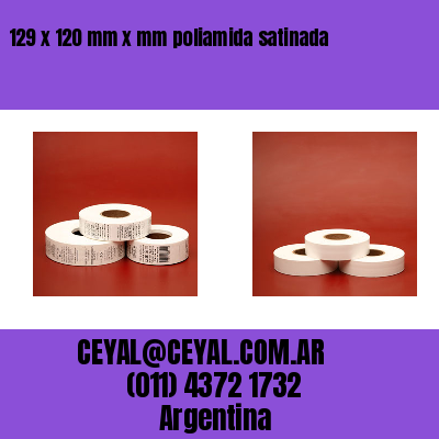 129 x 120 mm x mm poliamida satinada