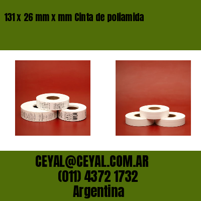 131 x 26 mm x mm Cinta de poliamida
