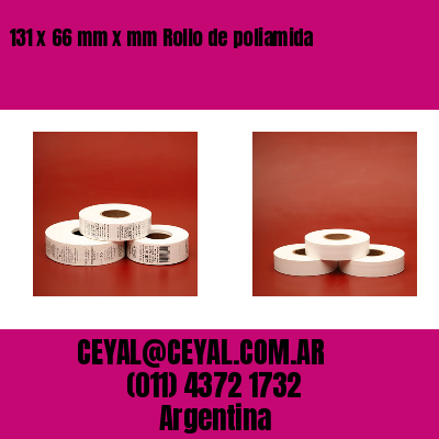 131 x 66 mm x mm Rollo de poliamida