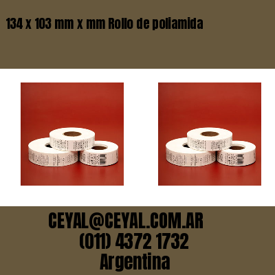 134 x 103 mm x mm Rollo de poliamida