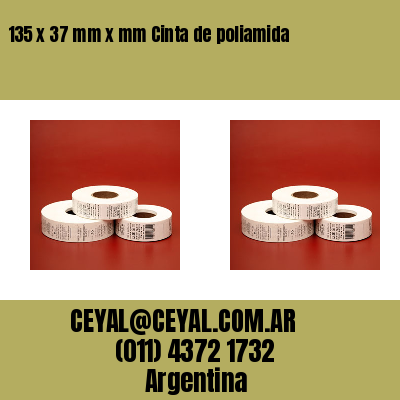 135 x 37 mm x mm Cinta de poliamida