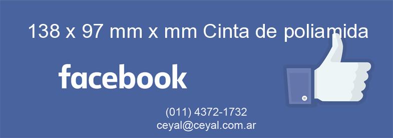 138 x 97 mm x mm Cinta de poliamida