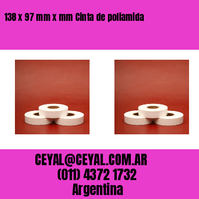 138 x 97 mm x mm Cinta de poliamida