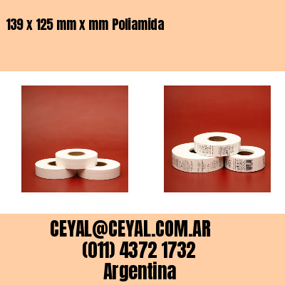 139 x 125 mm x mm Poliamida