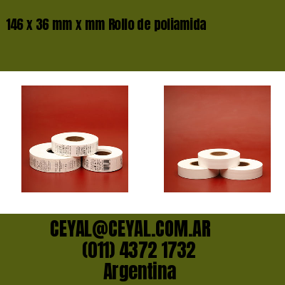 146 x 36 mm x mm Rollo de poliamida