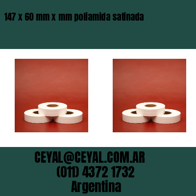 147 x 60 mm x mm poliamida satinada