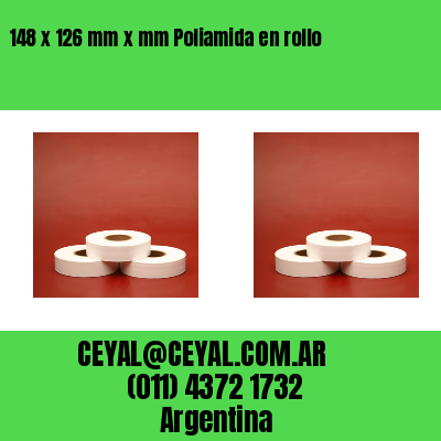 148 x 126 mm x mm Poliamida en rollo