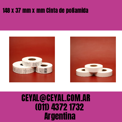 148 x 37 mm x mm Cinta de poliamida