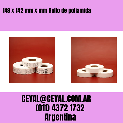 149 x 142 mm x mm Rollo de poliamida