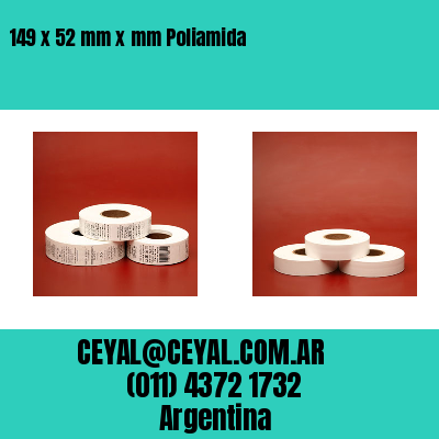 149 x 52 mm x mm Poliamida