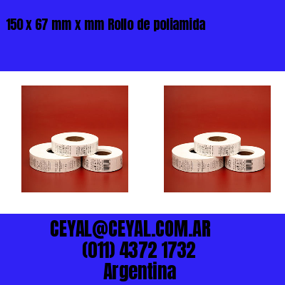 150 x 67 mm x mm Rollo de poliamida