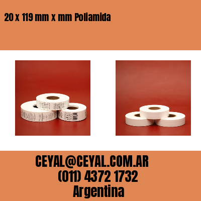 20 x 119 mm x mm Poliamida