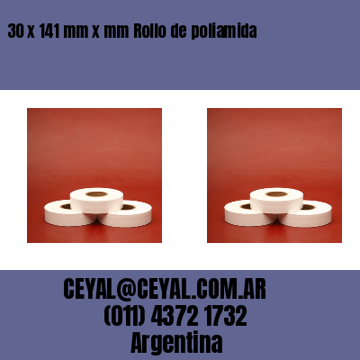 30 x 141 mm x mm Rollo de poliamida